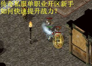 传奇私服单职业开区新手如何快速提升战力？