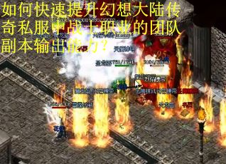 如何快速提升幻想大陆传奇私服中战士职业的团队副本输出能力？