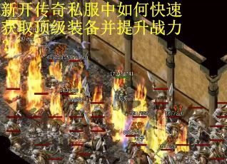新开传奇私服中如何快速获取顶级装备并提升战力？