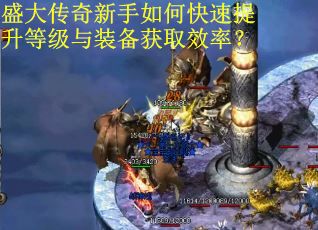 盛大传奇新手如何快速提升等级与装备获取效率？