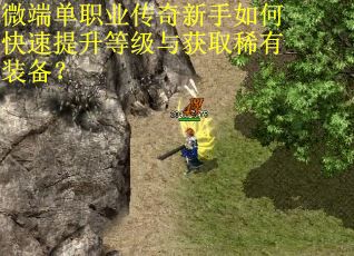 微端单职业传奇新手如何快速提升等级与获取稀有装备？