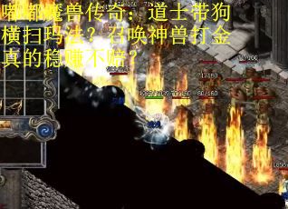 嘟嘟魔兽传奇：道士带狗横扫玛法？召唤神兽打金真的稳赚不赔？