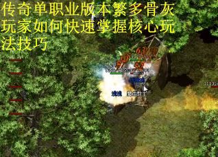 传奇单职业版本繁多骨灰玩家如何快速掌握核心玩法技巧