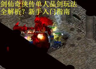 剑仙奇侠传单人品剑玩法全解析？新手入门指南